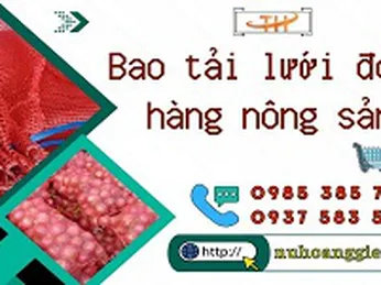 Bao tải lưới đóng hàng nông sản sẵn đủ màu