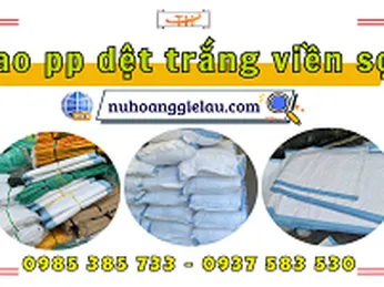 Bao tải pp dệt trắng viền sọc - Giải pháp đóng gói hiệu quả