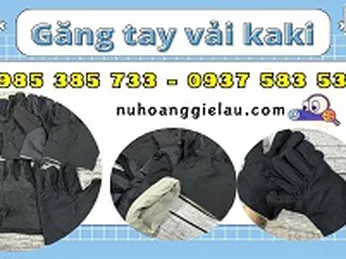 Găng tay bảo hộ vải kaki dày dặn giá rẻ