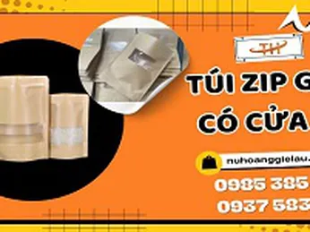 Túi zip giấy có cửa sổ giá gốc rẻ TPHCM