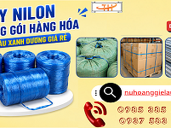 Dây nilon đóng gói hàng hóa màu xanh dương giá rẻ