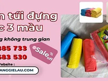 Cuộn túi đựng rác 3 màu giá rẻ HCM