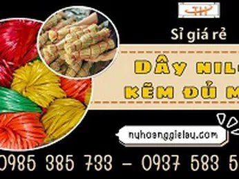 Mối sỉ dây nilon kẽm đủ màu giá gốc
