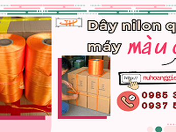 Mua cuộn dây nilon quấn máy màu cam giá sỉ tại TPHCM