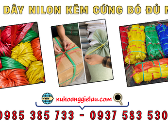 Dây nilon kẽm cứng bó đủ màu giá sỉ
