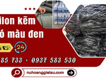 Chuyên sỉ dây nilon kẽm khô bó màu đen giá tốt