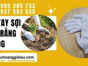 Găng tay sợi len trắng 40g sẵn giá tốt