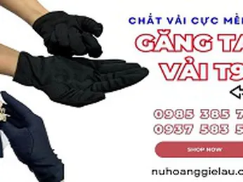 Đặt hàng găng tay vải T9 mịn đẹp giá rẻ