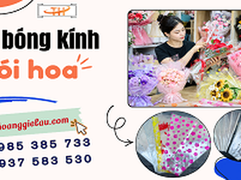 Kho phân phối giấy bóng kính gói hoa nhiều mẫu
