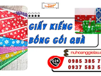 Giấy kiếng bóng gói quà Noel, sinh nhật hàng đẹp sỉ rẻ