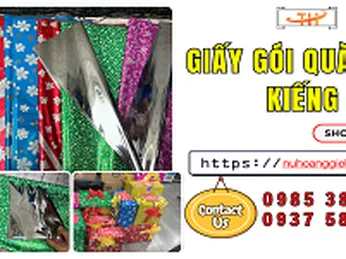 Kho giấy gói quà bóng kiếng hàng sẵn giá ưu đãi