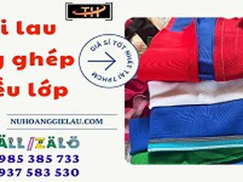 Vải lau may ghép nhiều lớp thấm hút vượt trội