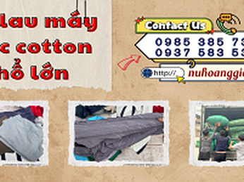 Giẻ lau máy móc cotton khổ lớn giá rẻ