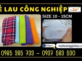 Giẻ lau công nghiệp nhỏ kích thước 10 -15cm