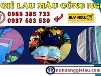 Địa chỉ bán giẻ lau màu công nghiệp uy tín sỉ rẻ