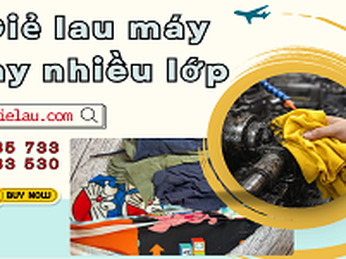 Mua giẻ lau máy dày nhiều lớp cho xưởng sỉ rẻ