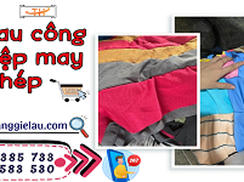 Giẻ lau công nghiệp may ghép bán theo bao