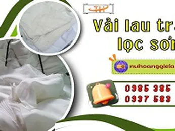 Xưởng vải lau trắng lọc sơn giá tốt