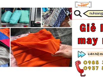 Giẻ lau ngành cơ khí may nối nhiều lớp sẵn kho