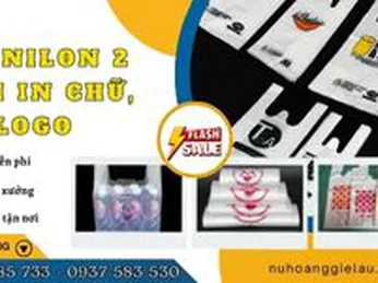 Phân phối sỉ túi nilon hai quai in chữ, logo đẹp rẻ 