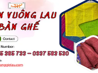 Khăn vuông lau bàn ghế đủ màu giá tốt cho khách sỉ