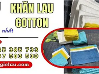 Khăn lau cotton đủ màu giá tốt tại Bình Chánh