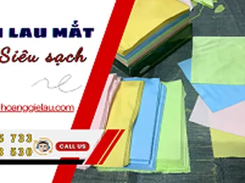 Khăn lau mắt kính siêu sạch nhiều màu tại kho Thu Hồng