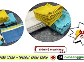 Chuyên sỉ giá rẻ khăn cotton vuông tại HCM