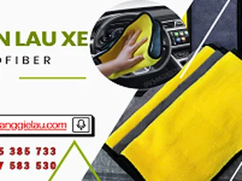 Khăn lau xe đa năng 2 lớp microfiber giao sỉ tận nơi rẻ