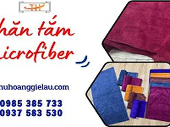 Chuyên sỉ khăn tắm microfiber mịn mát