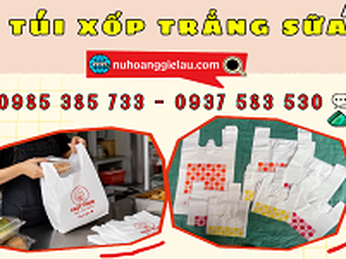 Kho túi xốp trắng sữa hàng sẵn – Nhận in logo theo yêu cầu