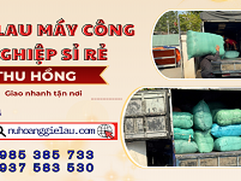 Hàng trăm kg vải lau máy móc công nghiệp được giao từ kho Thu Hồng