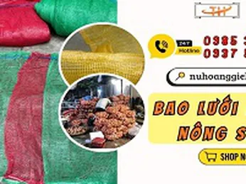 Bao lưới đựng nông sản có dây rút sỉ rẻ