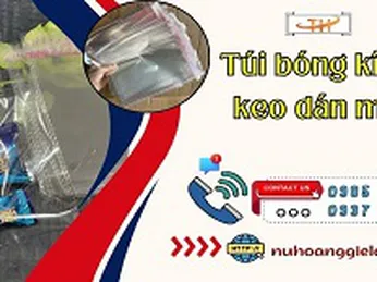 Túi bóng kính có keo dán miệng sỉ rẻ