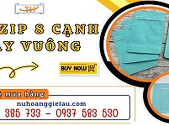 Mua túi zip 8 cạnh đáy vuông giá sỉ tại TPHCM