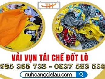 Vải vụn tái chế đốt lò nguồn cung tốt giá sỉ rẻ