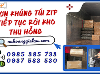 Đơn khủng túi zip tiếp tục rời kho Thu Hồng giao khách sỉ