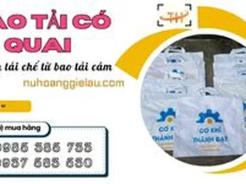 Bao tải có quai được tái chế từ bao cám giá xưởng rẻ