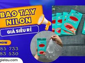 Bao tay nilon hộp 100 cái giá sỉ rẻ