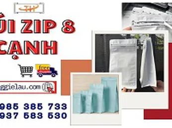 Túi zip 8 cạnh bao bì hot trend 2025