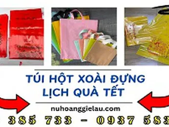 Túi hột xoài đựng quà lịch tết giá tốt tại xưởng HCM