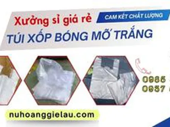 Túi xốp bóng mỡ trắng giá gốc tại xưởng