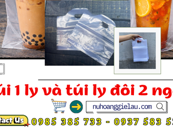 Nguồn sỉ túi đựng 1 ly và túi ly đôi 2 ngăn uy tín Thu Hồng