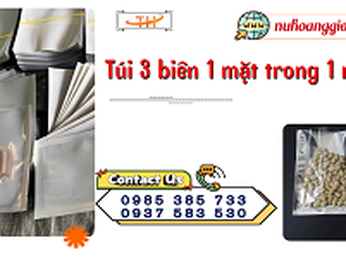 Bán sỉ túi 3 biên 1 mặt trong 1 mặt bạc nhiều kích thước