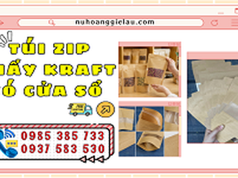 Cách chọn túi zip giấy kraft có cửa sổ khi mua số lượng lớn