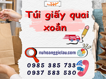 Túi giấy quai xoắn giá bao nhiêu? bảng kinh nghiệm nhập sỉ cho shop
