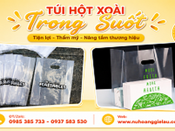 In túi hột xoài trong suốt theo thiết kế riêng giá cạnh tranh