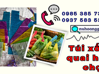 Mua sỉ túi xốp 2 quai hàng chợ nhiều màu ở đâu?