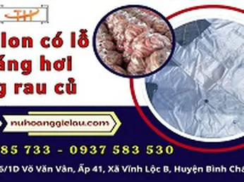 Túi nilon có lỗ thoát hơi đựng rau củ sỉ rẻ