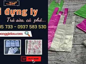 Nơi sỉ túi đựng ly tiện lợi cho quán cafe, trà sữa nhiều mẫu